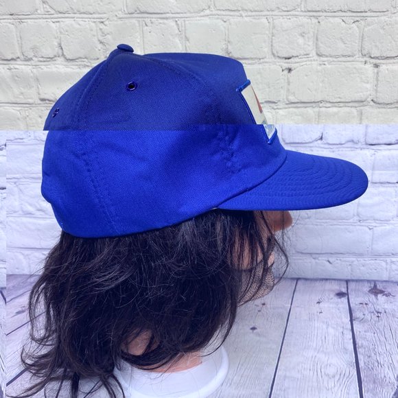 Vintage Trucker Hat Foam Cap Snapback Blue CMS CUIPA Mech. Serv One Size Yupoong - Picture 4 of 7